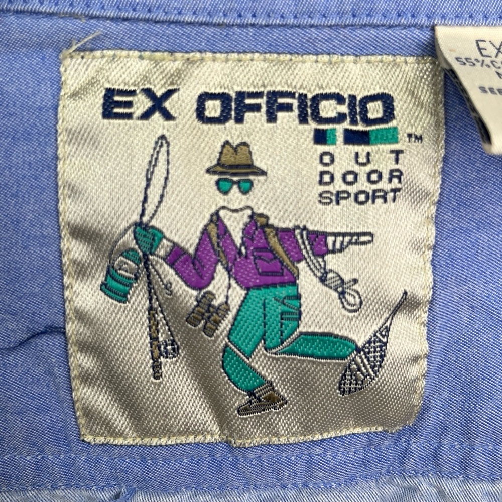 Vintage Exofficio Outdoor Sport Shirt Men S Long Roll Tab Sleeve Vented Fishing